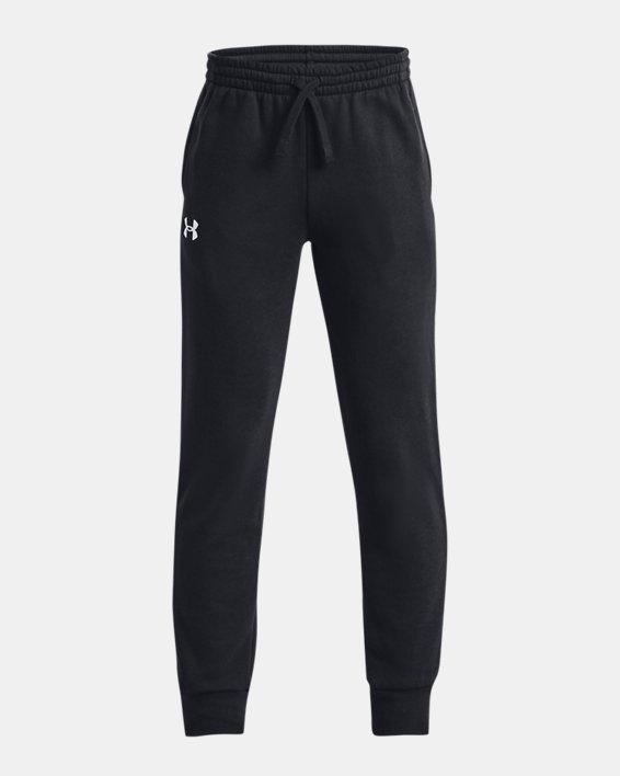 Boys' UA Rival Fleece Joggers in Black image number 0